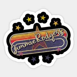 Jimmie Rodgers ElaCuteOfficeGirl Vintage Sticker